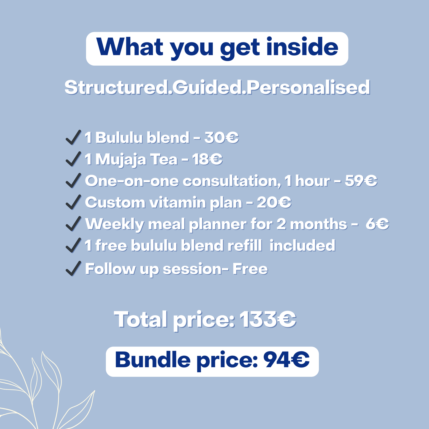 Bululu, Intimate moisture program